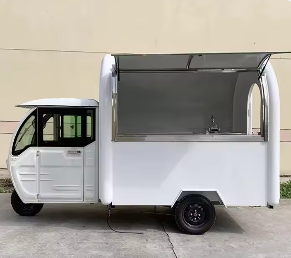 Fast Food With Snacks - Gerobak Makanan Mobile Dapur Keliling Stainless