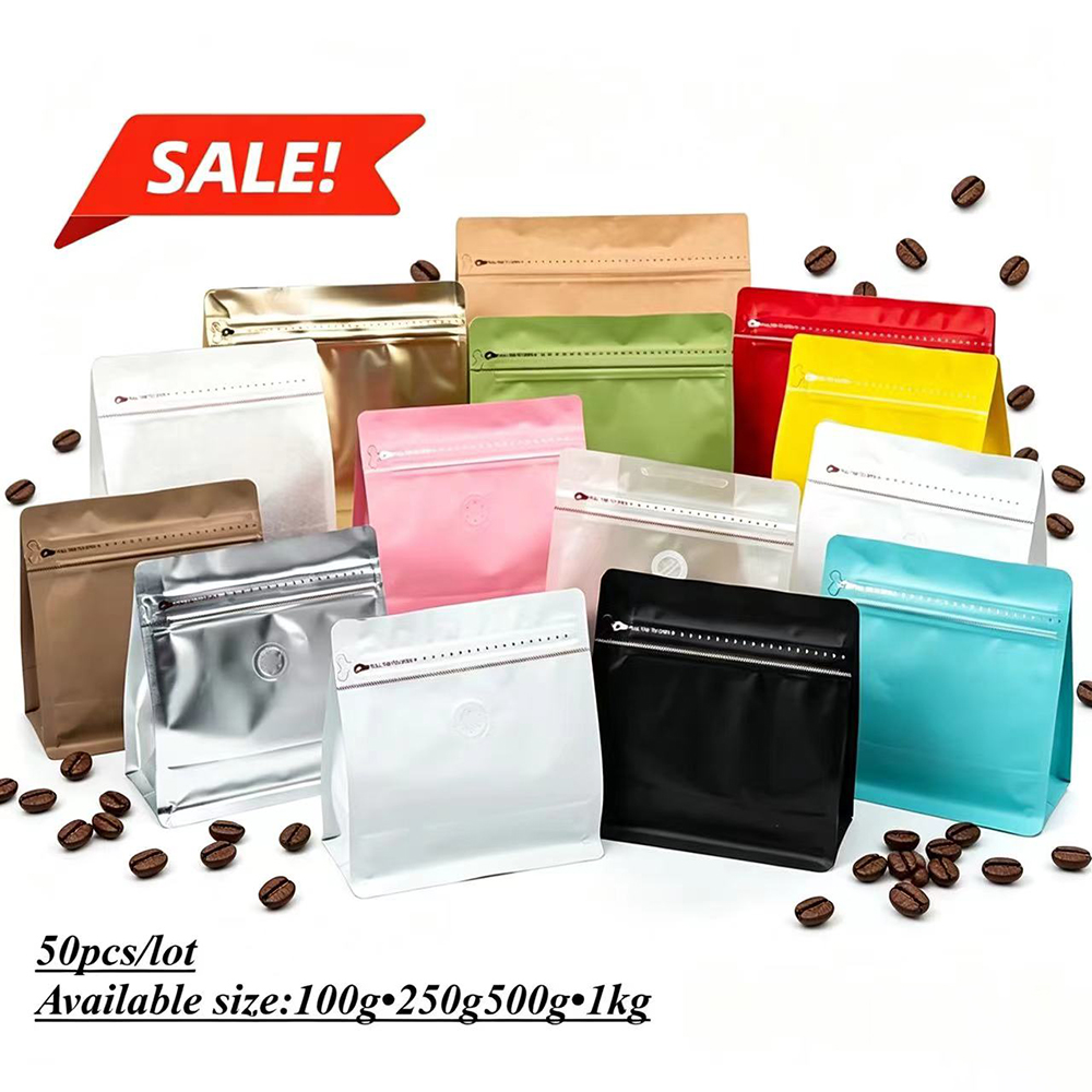 Food Day Snacks - 50 Buah Tas Kopi Segel Panas