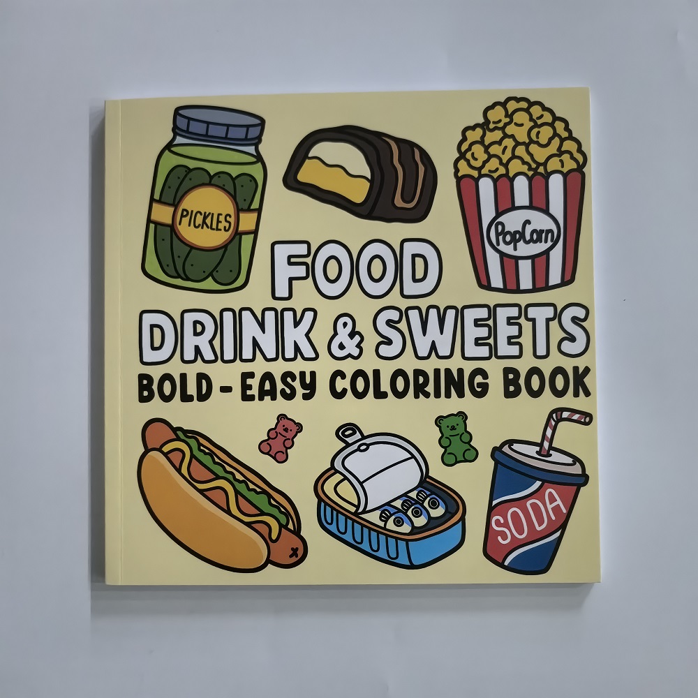 Buku Mewarnai Makanan, Minuman - Food Y Snacks Coloring Book ulasan dan harga