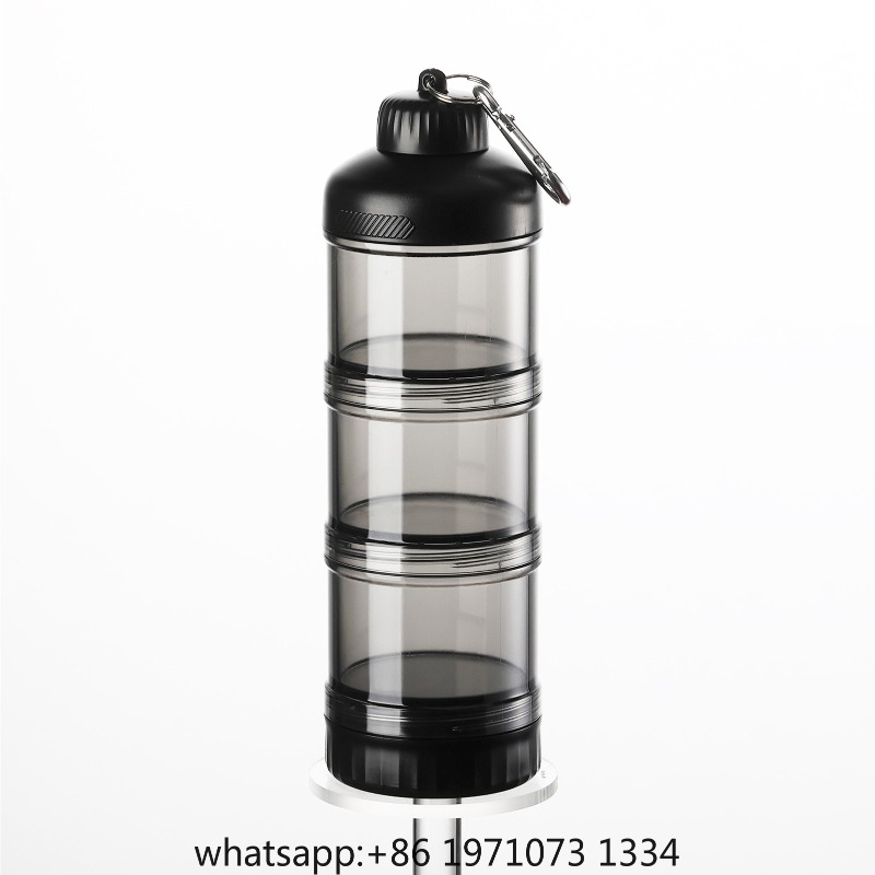 Kotak Dispenser Bubuk 3 Lapis  - Food Snacks With Protein ulasan dan harga