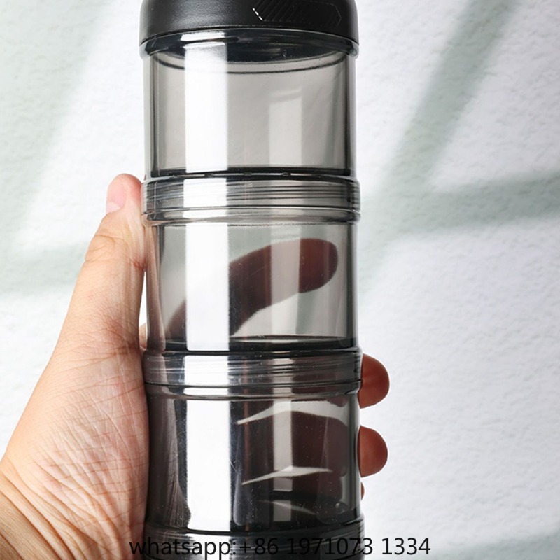 Kotak Dispenser Bubuk 3 Lapis  - Food Snacks With Protein ulasan dan harga