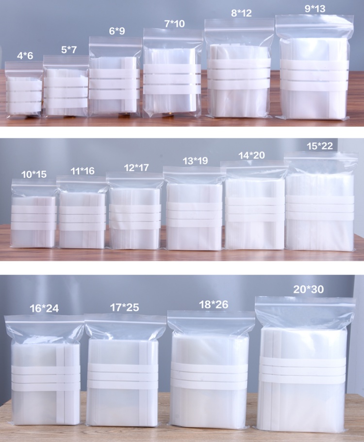 200PCS Kantong Plastik PE Tran - Food Day Snacks ulasan dan harga