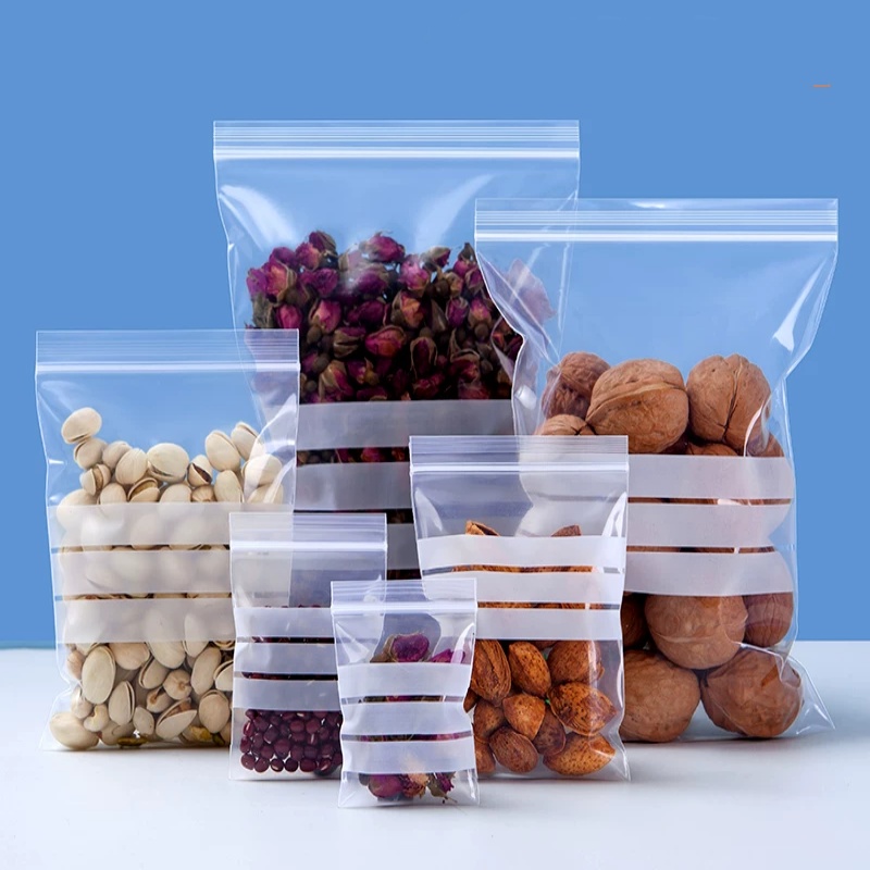 200PCS Kantong Plastik PE Tran - Food Day Snacks ulasan dan harga