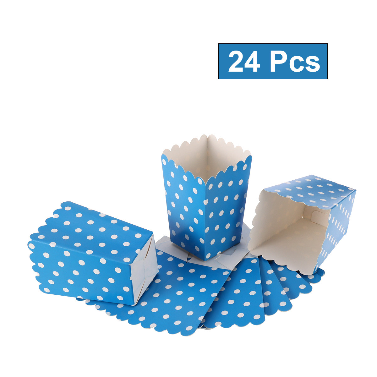 24Pcs Kotak Popcorn Kertas Ram - Food Day Snacks ulasan dan harga