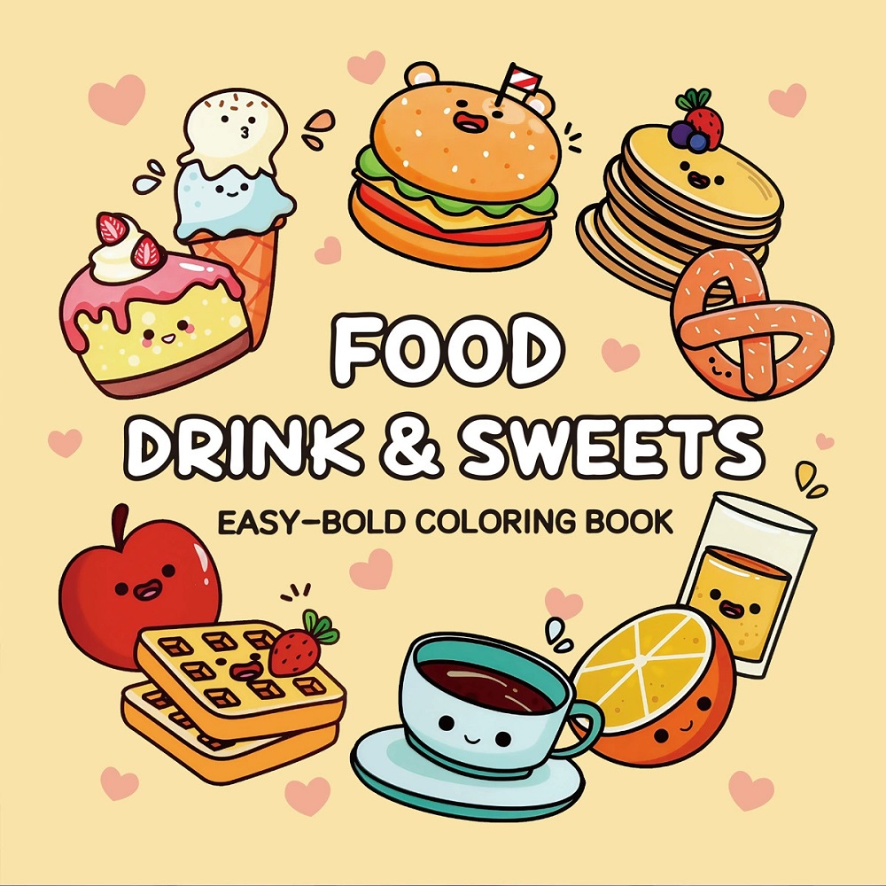 Buku Mewarnai Mudah untuk Dewa - Food Y Snacks Coloring Book ulasan dan harga