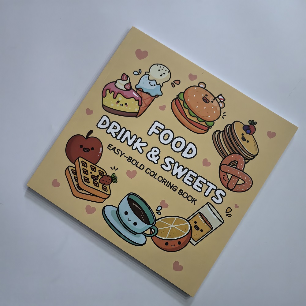 Buku Mewarnai Mudah untuk Dewa - Food Y Snacks Coloring Book ulasan dan harga