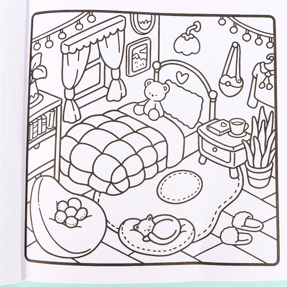 Buku mewarnai sudut kecil lucu - Food Y Snacks Coloring Book ulasan dan harga