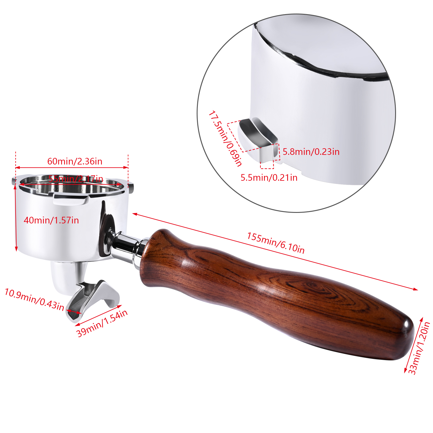Portafilter Kopi 51mm Double S - Delonghi Espresso Magnifica ulasan dan harga