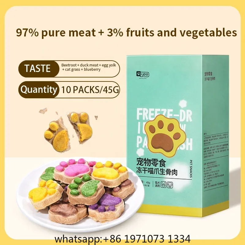 Camilan Kucing Beku Kering Tin - Food Snacks With Protein ulasan dan harga